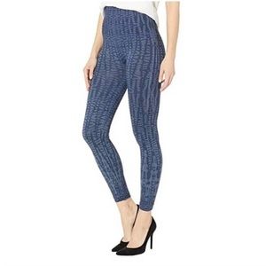 SPANX Look at Me Now Seamless Indigo Geo Leggings Size 2X